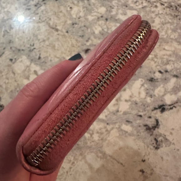 Authentic Chanel Pink Quilted CC Zip Around Wallet - Picture 10 of 15